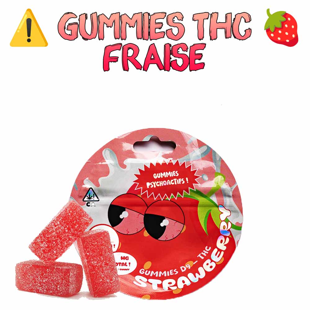 Gummies THC & CBD 10Mg - Fraise