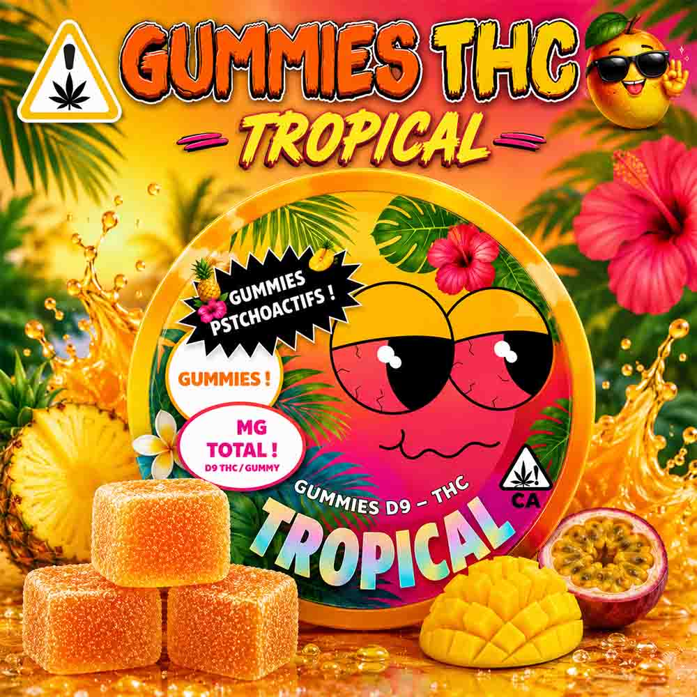 🎁 Gummies THC & CBD 10Mg - Tropical (OFFERT)