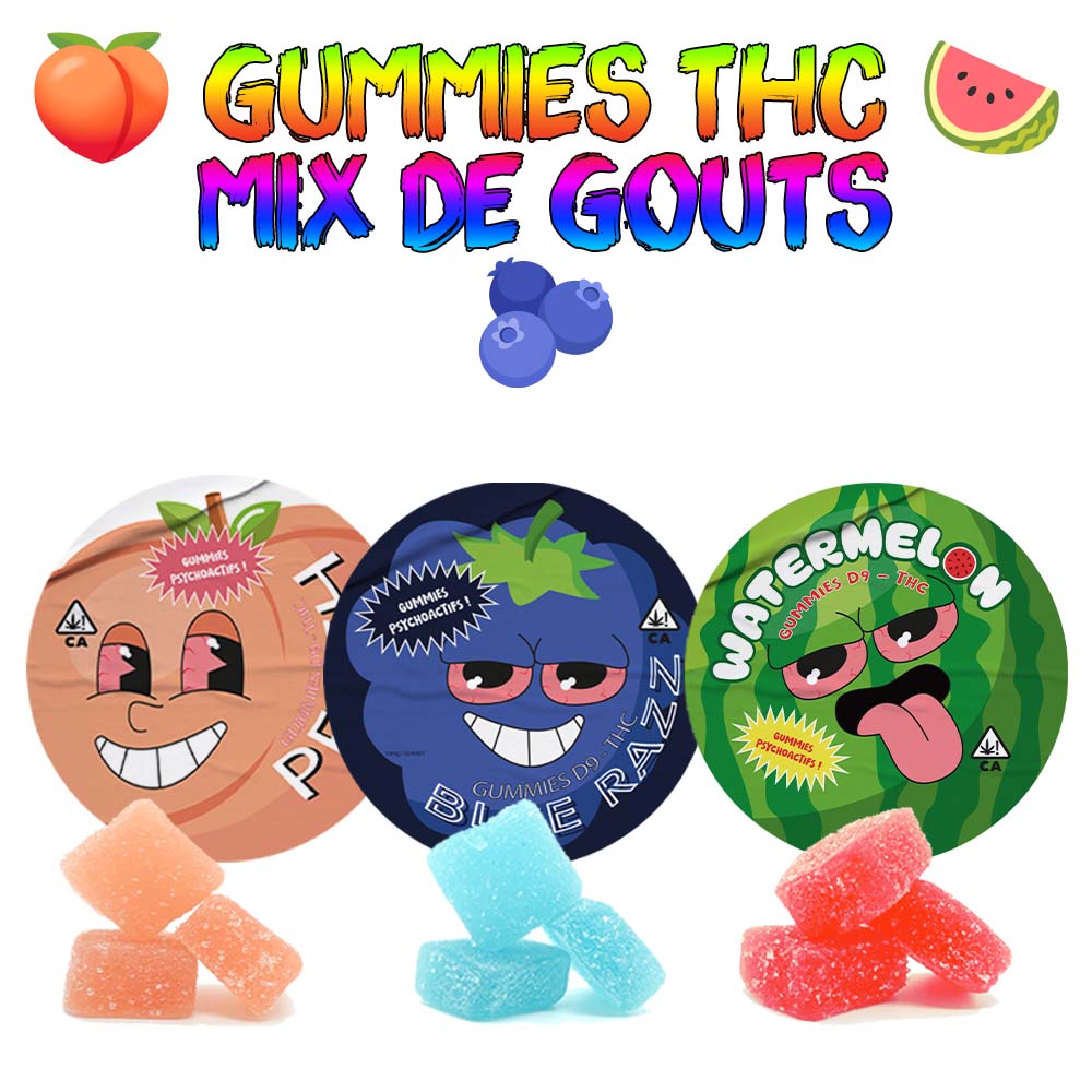 Gummies THC & CBD 10Mg - Mix de Goûts Fruités