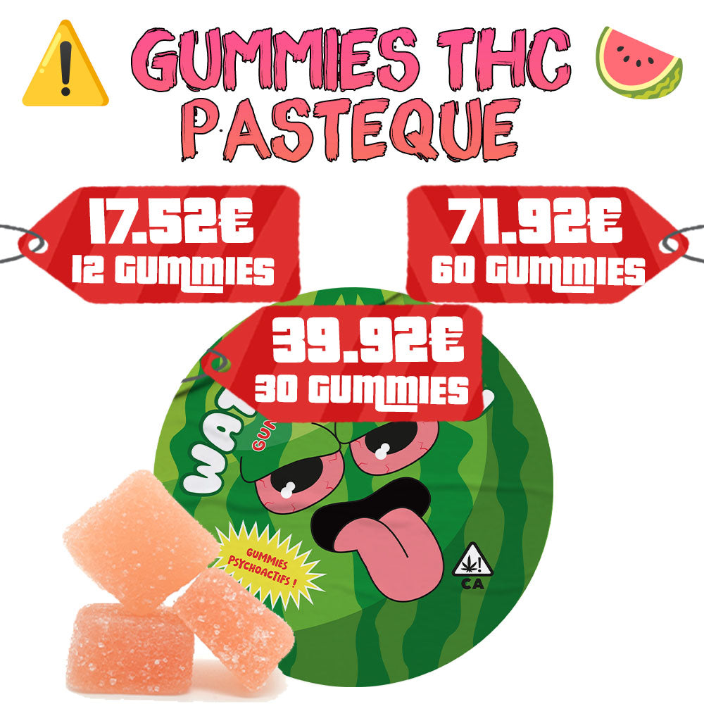 Gummies THC & CBD 10Mg - Pastèque