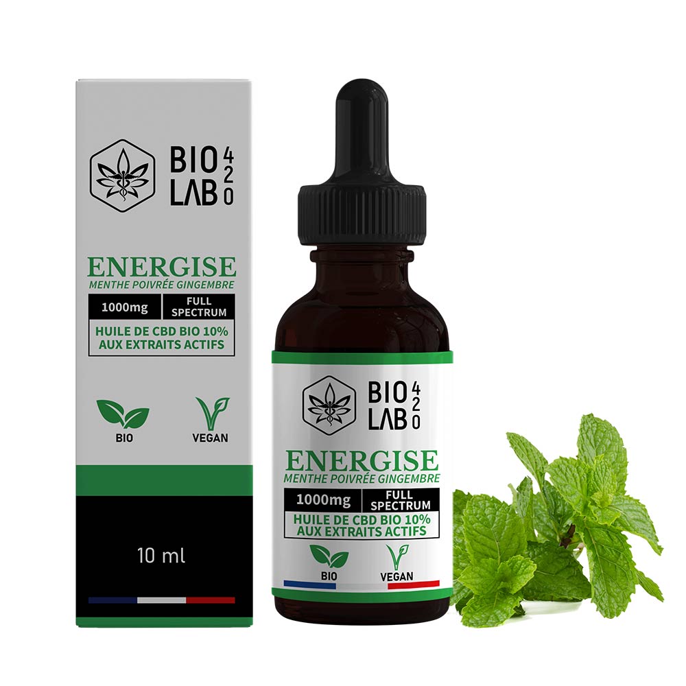Huile CBD 10% Bio Energise Menthe