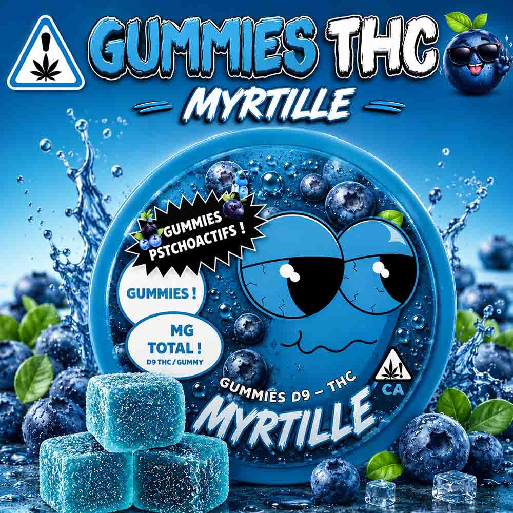 🎁 Gummies THC & CBD 10Mg - Myrtille (OFFERT)