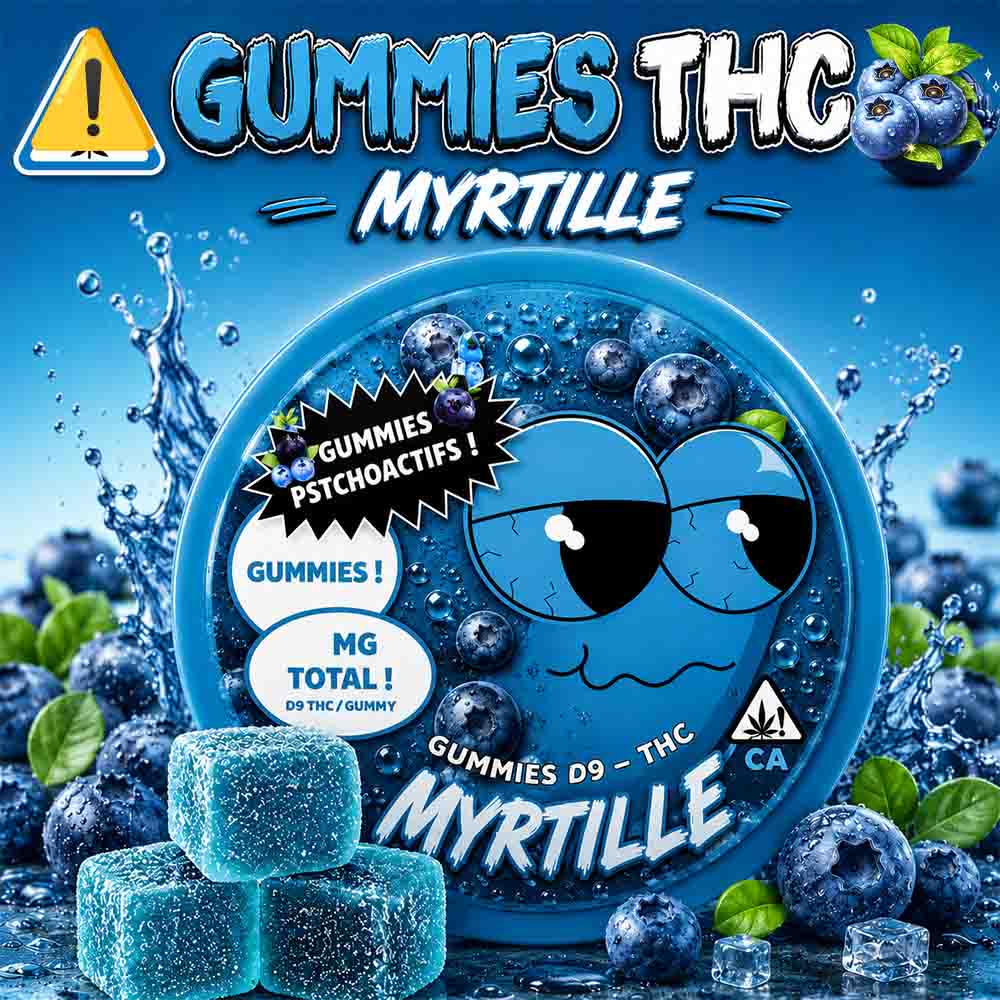 Gummies THC & CBD 10Mg - Myrtille